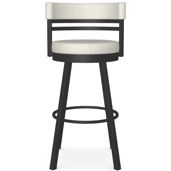 Ronny Swivel Bar Stool - Black Coral / Limestone