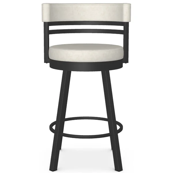 Ronny Swivel Counter Stool - Black Coral / Limestone