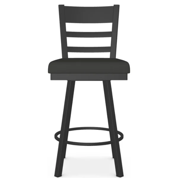 Owen Swivel Counter Stool - Black Coral / Volcano