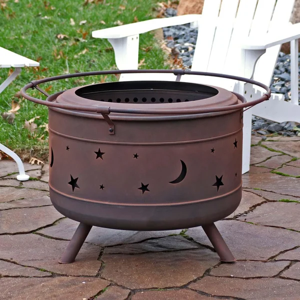 Cosmic 30 Inch Smokeless Wood Burning Fire Pit w/ Poker in Bronze By Ultimate Patio
