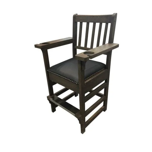 Spectator Chair with Drawer Black
