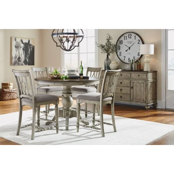 Plymouth Collection Round Counter Height Dining Set