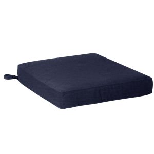 Sunbrella Spectrum Indigo Large Outdoor Replacement Seat Cushion W/ Knife Edge By BBQGuys Signature