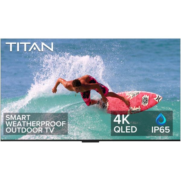 Titan G300 Series 98 Inch Full Sun 4K QLED PRO IP65 Smart Outdoor TV w/ Google TV OS - G300-MLED-098