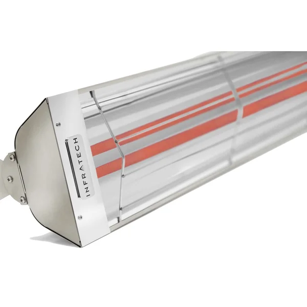 Infratech WD-Series 61 1/4-Inch 6000W Dual Element Electric Infrared Patio Heater - 240V - Stainless Steel - WD6024SS