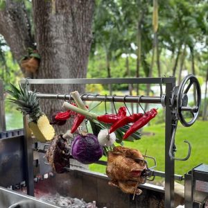 Tagwood BBQ Stainless Steel Rotisserie Kit For BBQ03SS, BBQ03SI, BBQ05SS, BBQ23SS, & BBQ25SS Grills - BBQ50SS
