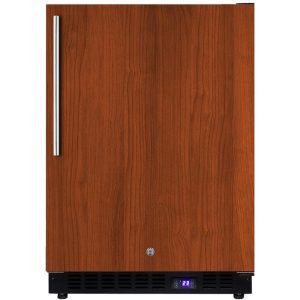 Summit 24-Inch 4.72 Cu. Ft. Outdoor Rated Compact Freezer - Custom Panel / Black Cabinet - SPFF51OSIF