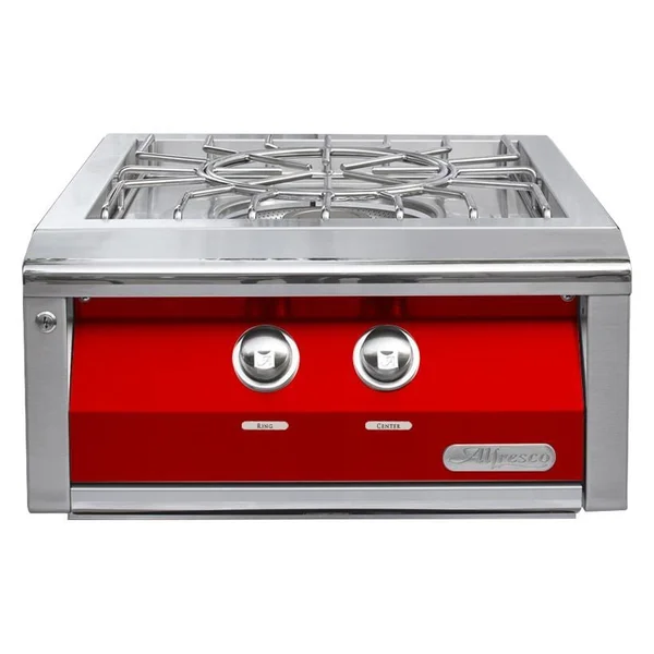 Alfresco 24-Inch Natural Gas Versa Power Cooking System in Carmine Red - AXEVP-NG-S3002