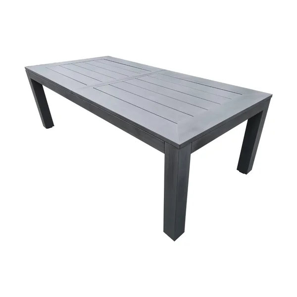 Redondo 90-120 Inch Slate Aluminum Extension Dining Table by Sunset West