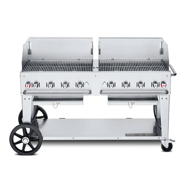 Crown Verity 60-Inch Mobile Propane Grill Windguard Package - CV-MCB-60WGP-LP