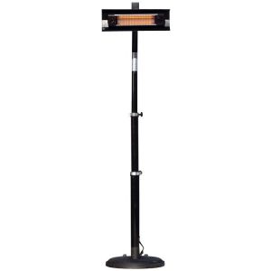 Ultimate Patio 1500W Electric Infrared Patio Heater - 110V With Telescoping Pole - Black - 2678