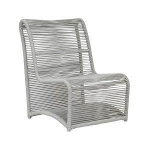 Miami Woven Rope Club Chair in Silver by Sunset West