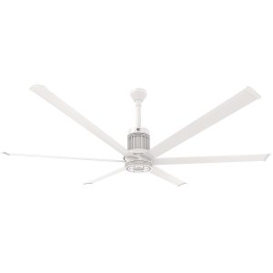 Big Ass Fans 84-Inch i6 Ceiling Fan Universal Mount W/12-Inch Ext Tube in White - MK-I61-071906A729I12