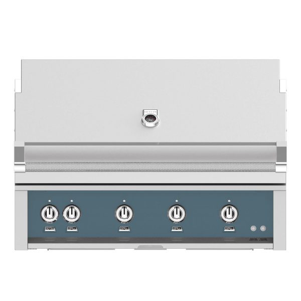 Hestan 42-Inch Built-In Propane Gas Grill W/ Rotisserie - Pacific Fog - GABR42-LP-GG