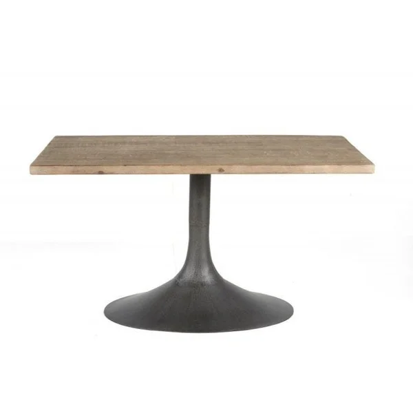 Megan 56" Rectangle Table - Medium Grey