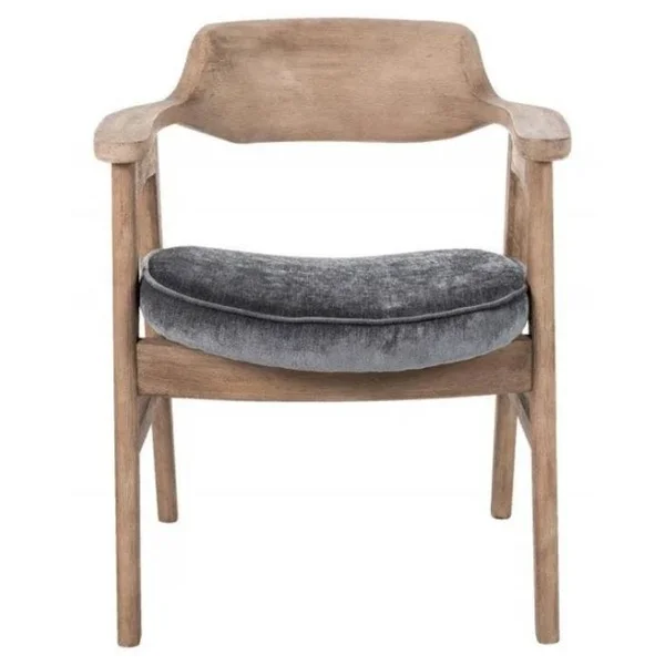 Wagner Chair - Medium Grey with Vintage Pewter Seat