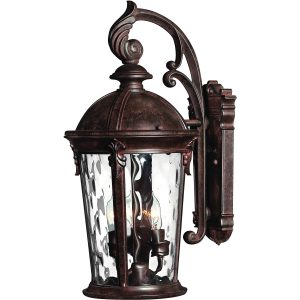 Hinkley Lighting Windsor Three Light 21-Inch Outdoor Wall Light - River Rock - 1898RK