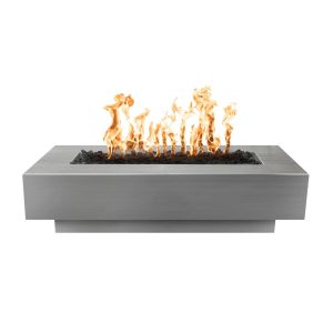 Coronado 60 Inch Rectangular Stainless Steel Natural Gas Fire Pit by The Outdoor Plus