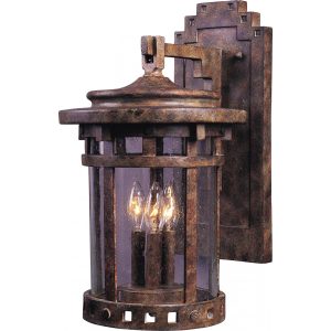 Maxim Santa Barbara VX Three Light 20-Inch Outdoor Wall Light - Sienna - 40035CDSE