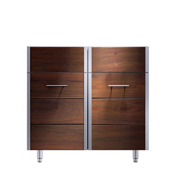 Kalamazoo Arcadia 36 Inch Sink Cabinet - Two Doors - Ipe Finish - Marine-Grade - KD-36-SNK-IPE-M6