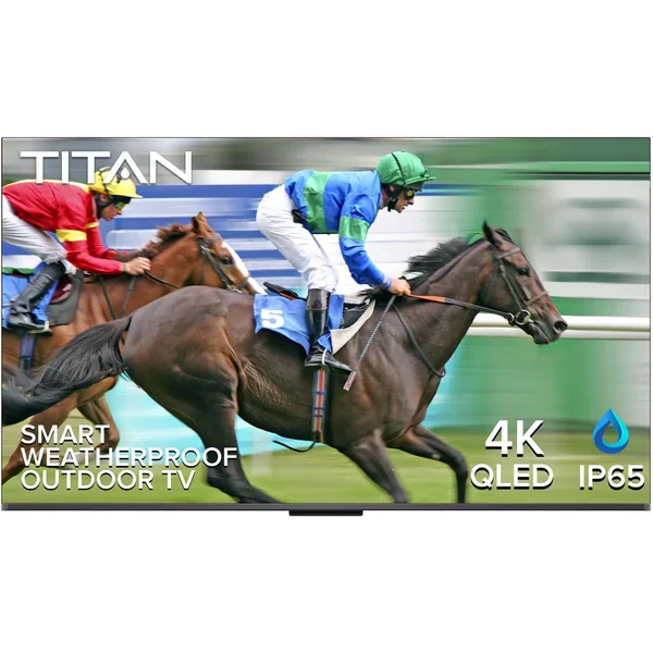Titan G200 Series 55 Inch Partial Sun 4K QLED IP65 Smart Outdoor TV w/ Google TV OS - G200-QLED-055