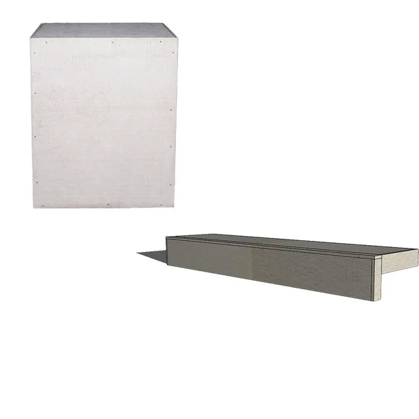 Universal 30 Inch Outdoor Kitchen Filler Cabinet - ADA And Universal 30 Inch Ready To Finish Overhang Raised Bar