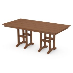 POLYWOOD 37 X 72-Inch Farmhouse Dining Table - Teak