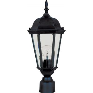 Maxim Westlake One Light 19-Inch Outdoor Post Light - Black - 1001BK
