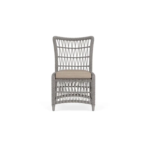 Mackinac Wicker Dining Chair in Putty/Demo Oatmeal by Lloyd Flanders
