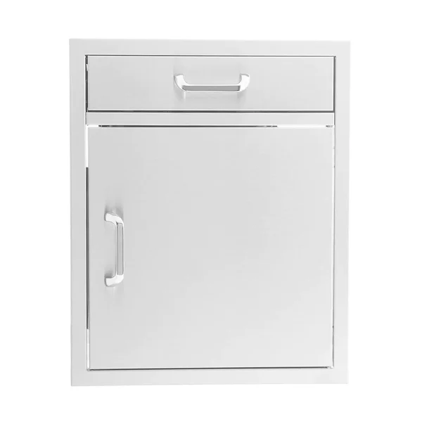 BBQGuys Signature 21-Inch Stainless Steel Single Access Door & Drawer Combo - Traditional