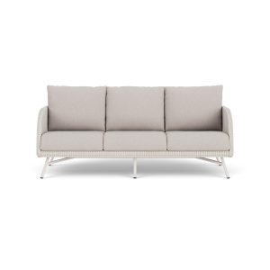 Essence Lloyd Loom Sofa in Antique White/Remy Cloud by Lloyd Flanders