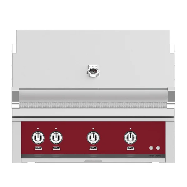 Hestan 36-Inch Built-In Natural Gas Grill W/ Sear Burner & Rotisserie - Tin Roof - GMBR36-NG-BG
