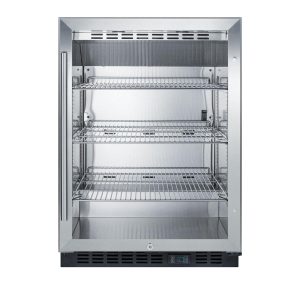Summit Commercial 24-Inch 5.0 Cu. Ft. Beverage Center With Professional Handle - Black Cabinet - SCR610BL