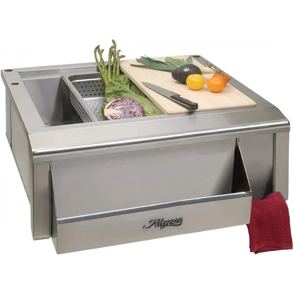 Alfresco 30-Inch Outdoor Rated Versa Apron Sink With Prep Package