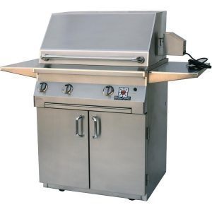 Solaire 30 Inch All Infrared Propane Gas Grill With Rotisserie On Standard Cart - SOL-AGBQ-30CIR-LP