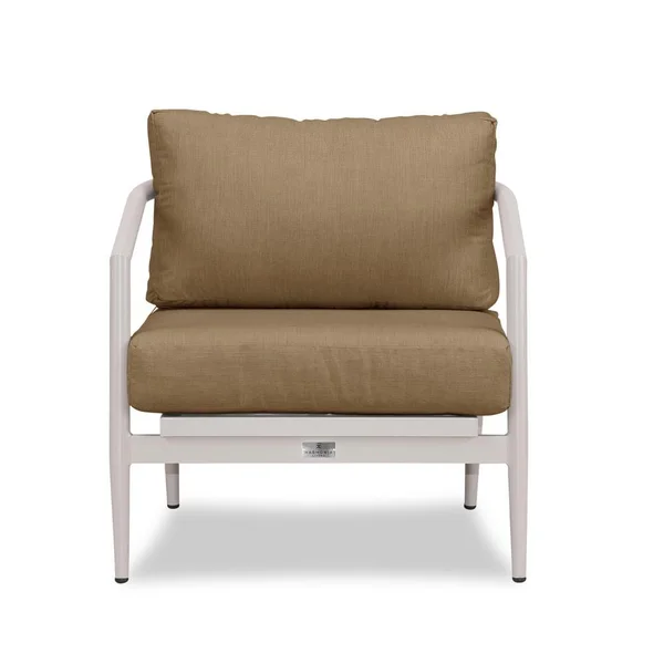 Midnight Cove Aluminum Club Chair in Urban Stone/Heather Beige by Lakeview Outdoor Designs