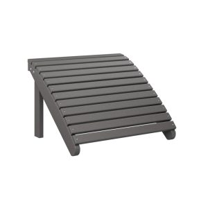 Recycled Plastic Adirondack Ottoman in Smoke Gray by Berlin Gardens