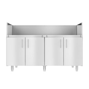 Kalamazoo 54 Inch Grill Head Base Cabinet - Bulk Propane / Natural Gas - K-DBC54-BLK-S4