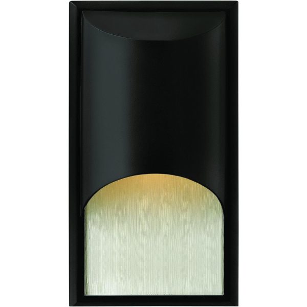 Hinkley Lighting Cascade One Light 15-Inch Dark Sky Outdoor Wall Light - Satin Black - 1830SK