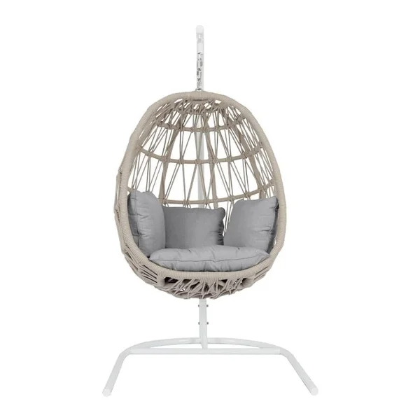 Dana Woven Rope Swing in Natural/Canvas Granite by Sunset West