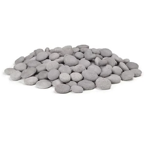 American Fyre Designs Greige Gray Fire Pit Creekstones - 20 Lbs