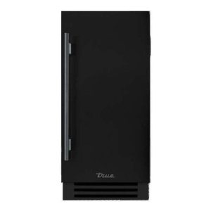 True ADA Height 15 Inch 75 Lb. Right Hinge Outdoor Ice Maker - Matte Black w/ Pewter Handle -  TUIADA-15-RS-A~027-H05