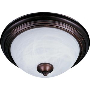 Maxim Outdoor Essentials One Light 12-Inch Outdoor Flush Mount - Oil Rubbed Bronze - 1940MROI