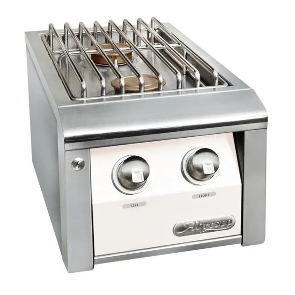 Alfresco Natural Gas Double Side Burner For Freestanding Grills in Signal White Matte - AXESB-2C-NG-SM9003