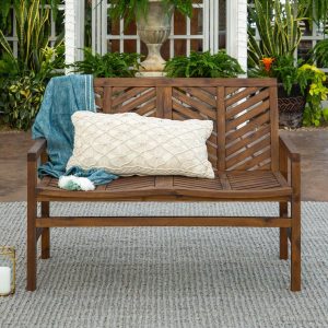 Wishlake Acacia Loveseat in Dark Brown by Ultimate Patio