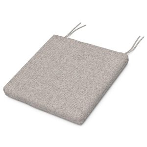 POLYWOOD Outdoor Seat Cushion - 17 X 17.5-Inch - Weathered Tweed