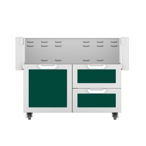 Hestan Double Drawer And Door Tower Cart For 42-Inch Gas Grill - Grove - GCR42-GR