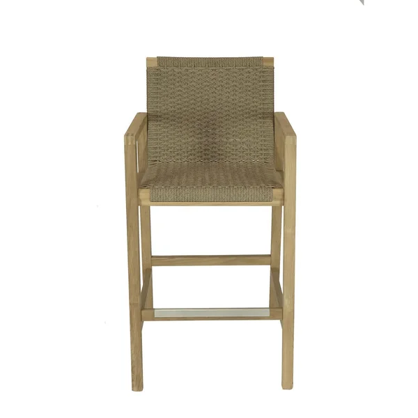 Admiral Rope Bar Chair in Brown Sand by Royal Teak Collection