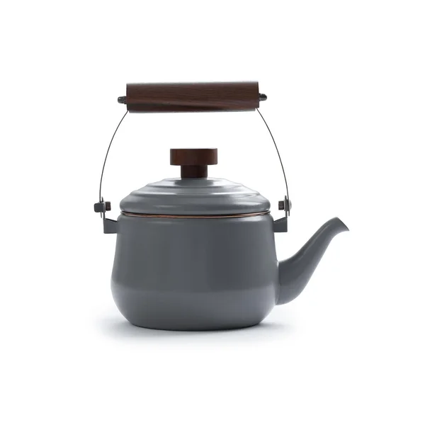 Barebones Living Enamel Teapot - Slate Gray - CKW-379