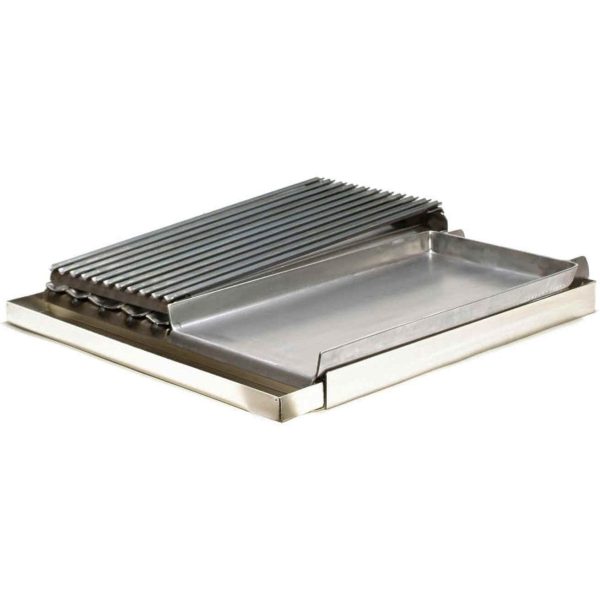 Rocky Mountain 24-Inch Wide Range Top Side-By-Side Griddle/Broiler Combo